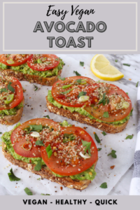 easy avocado vegan toast recipe